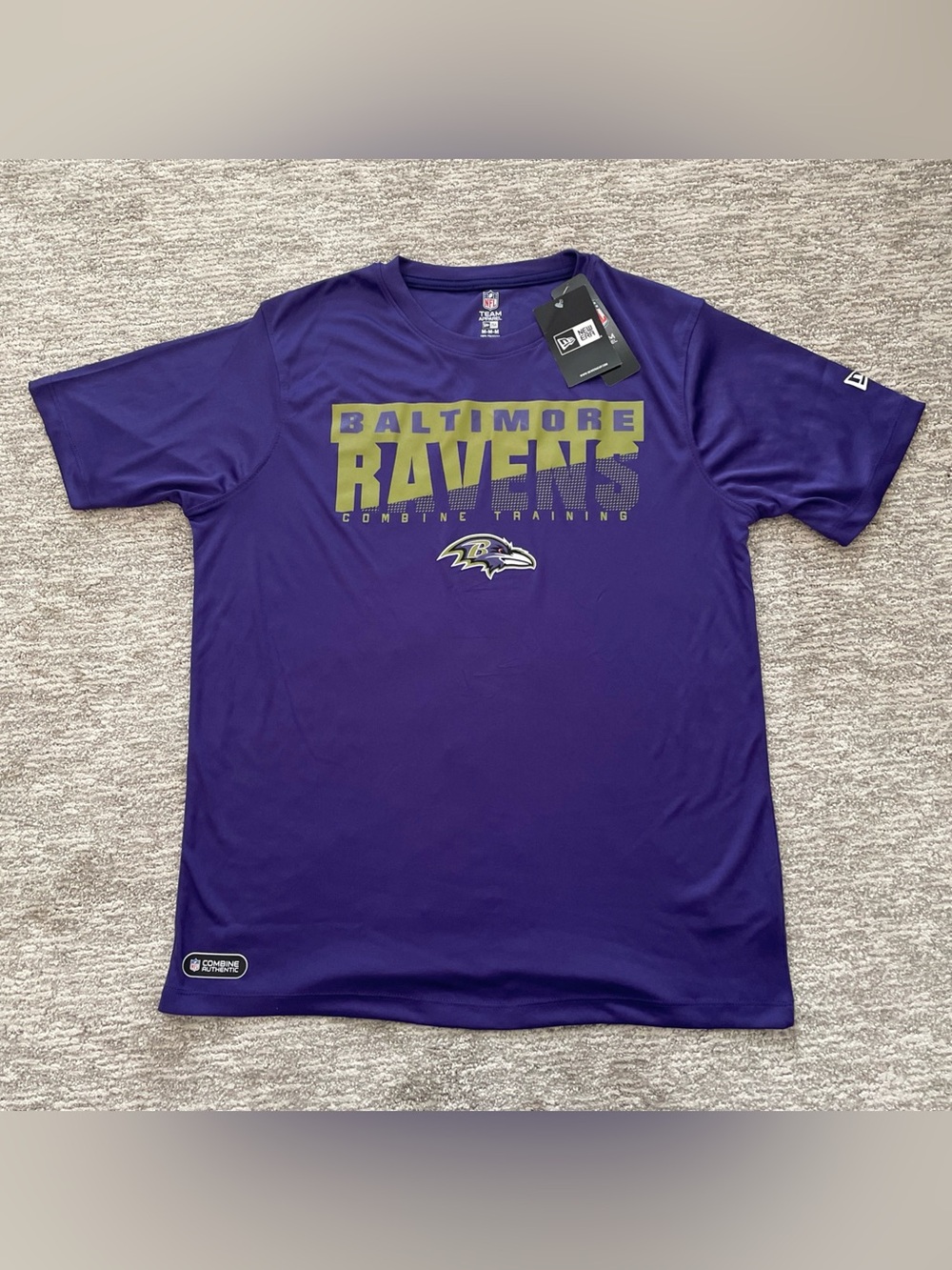 New Era Baltimore Ravens Combine Authentic Purple Shirt Men’s Size Medium NWT